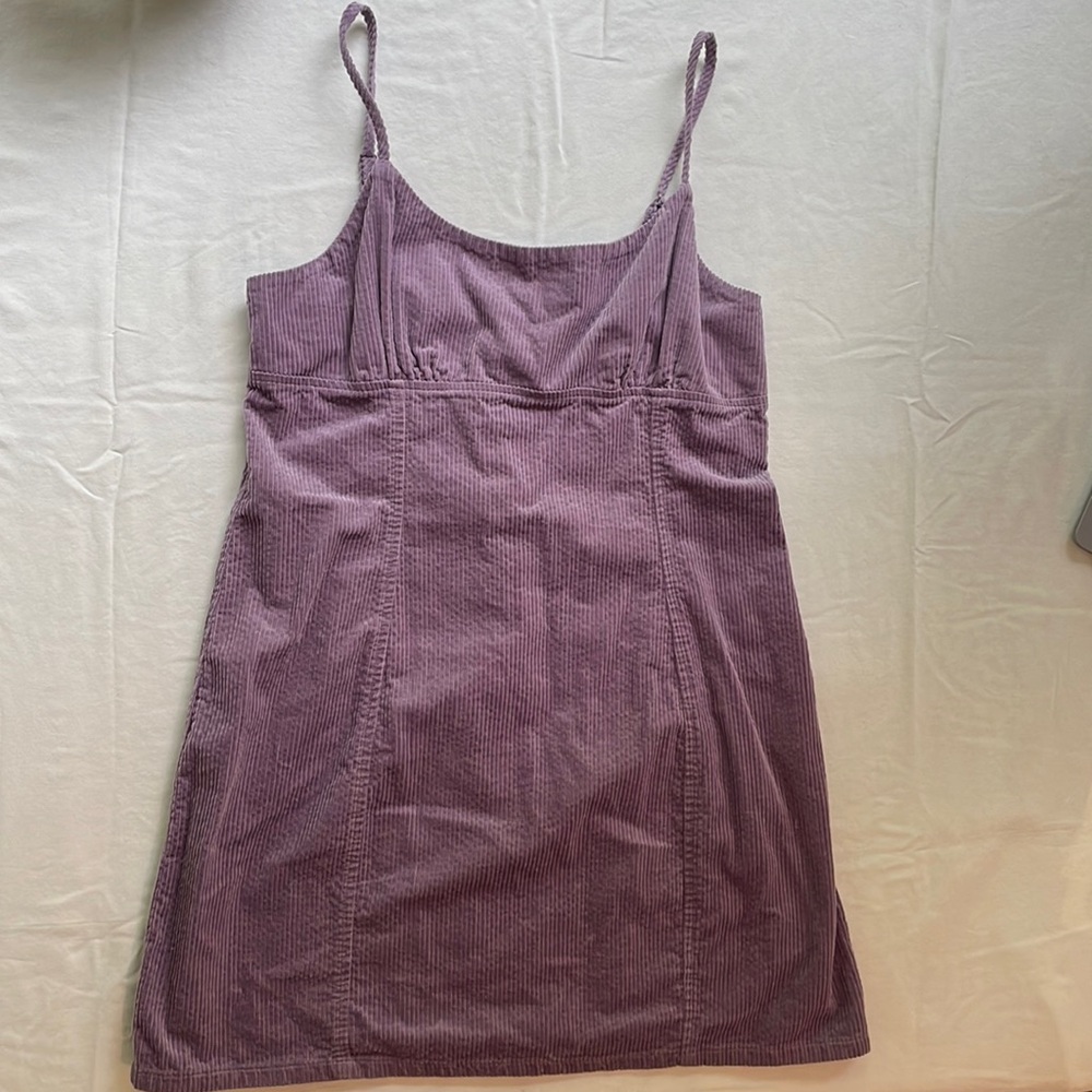 Wild Fable medium corduroy purple dress with zippered back